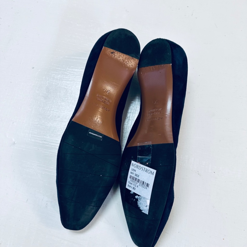 AQUATALIA suede navy  size 9.5 - Picture 7 of 10